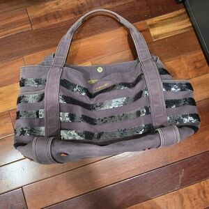 MZ Wallace Ava Sequin Canvas Tote Bag